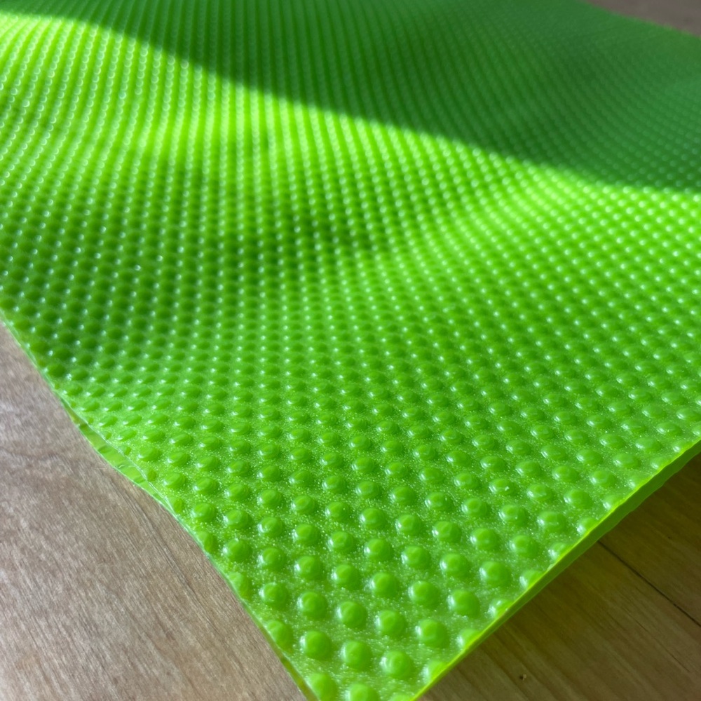 Vibrant Green Textured Mat Fridge Liner